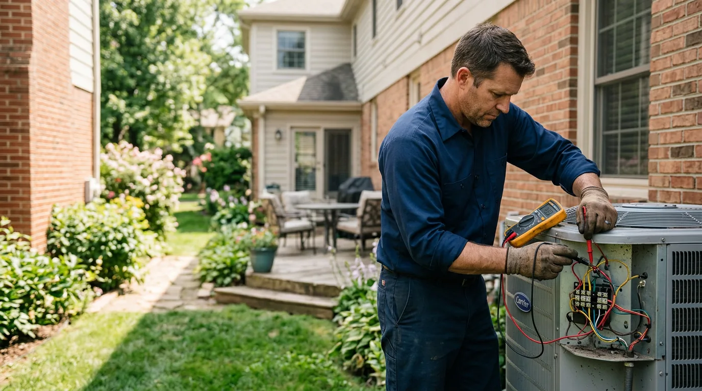 HVAC technician working near Black Earth, WI